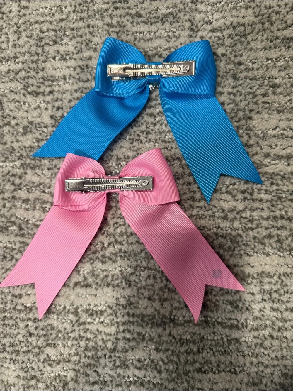 Girl Scouts Daisy Ribbon Hair Bows - Blue and Pink